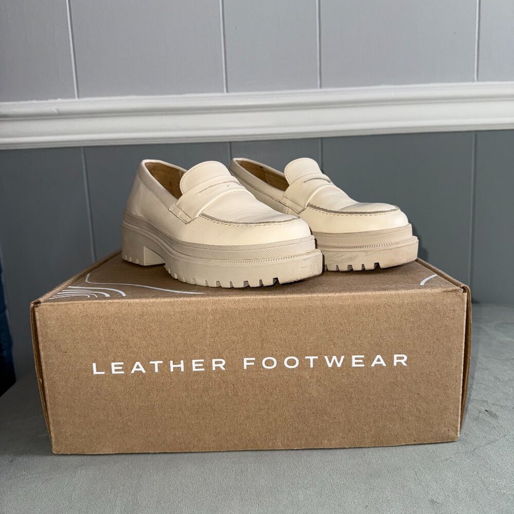 Patina Zoe Chunky Loafer Bone from Portland Leather